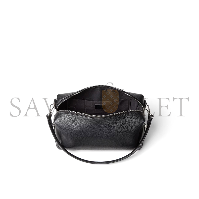 F**di lui medium black leather bag 7va672asihf0gxn (28*19*11cm)